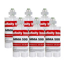 Case of 12 400ml Cartridges of Infinity Bond MMA 500 Difficult Plastic Bonding Methacrylate Adhesive